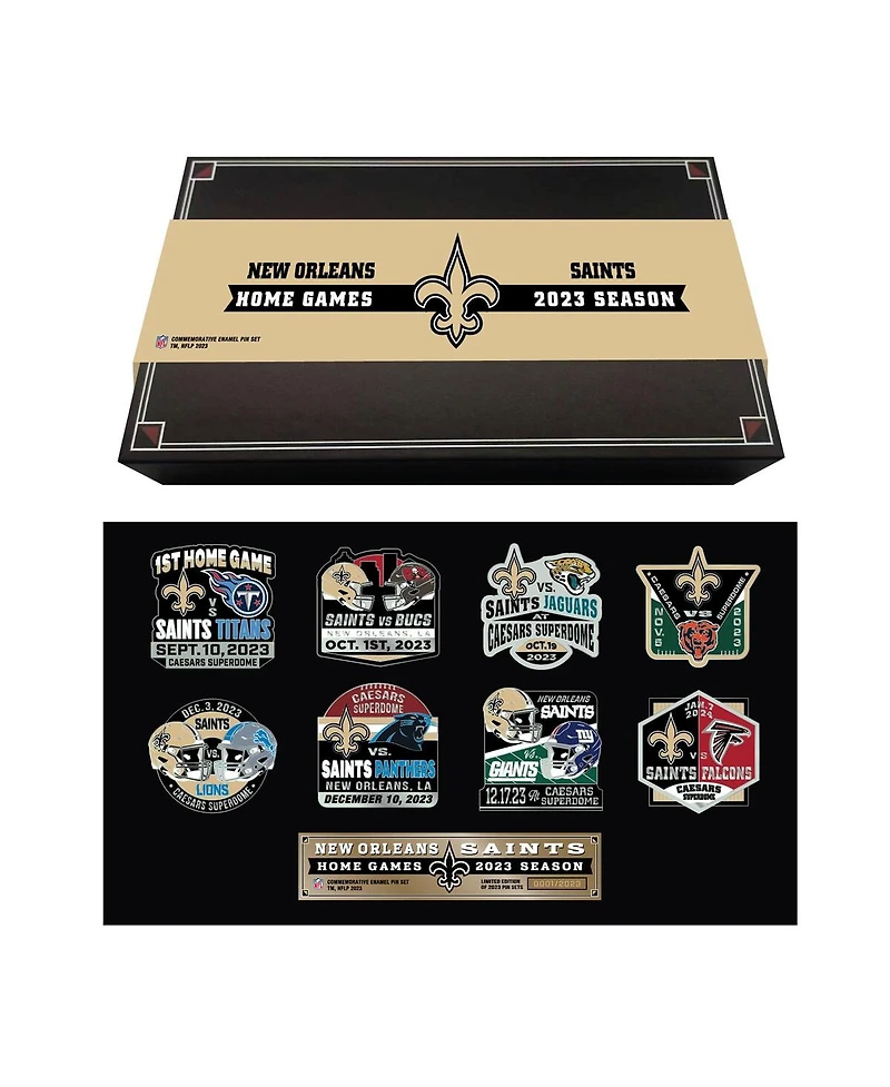Mojo Licensing New Orleans Saints 2023-24 Game Day Pin Collector Set