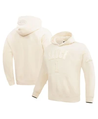 Men's Pro Standard Ahmad Sauce Gardner Cream New York Jets Player Name and Number Pullover Hoodie