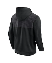 Men's Fanatics Black Wisconsin Badgers Power Index Full-Zip Hoodie