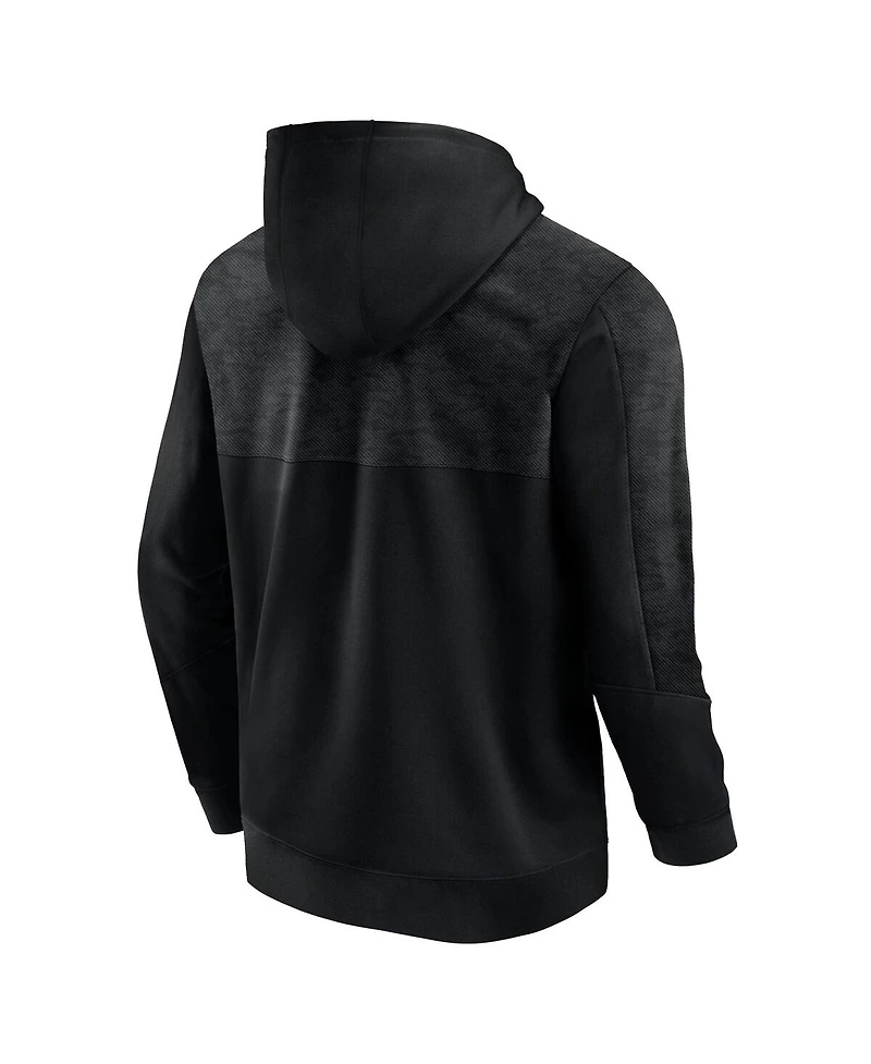 Men's Fanatics Black Wisconsin Badgers Defender Pullover Hoodie