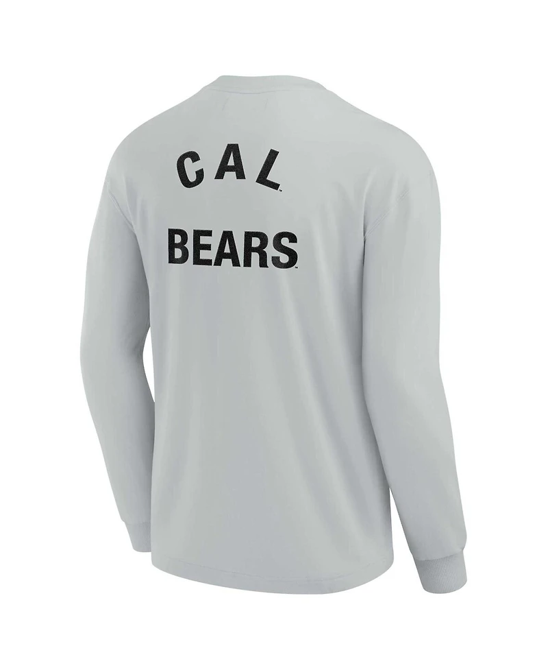 Men's and Women's Fanatics Signature Gray Cal Bears Super Soft Long Sleeve T-shirt