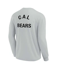Men's and Women's Fanatics Signature Gray Cal Bears Super Soft Long Sleeve T-shirt