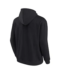 Men's and Women's Fanatics Signature Black Chicago Bulls Super Soft Fleece Pullover Hoodie