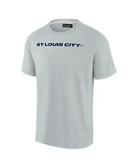 Men's Fanatics Signature Gray St. Louis City Sc Oversized Logo T-shirt