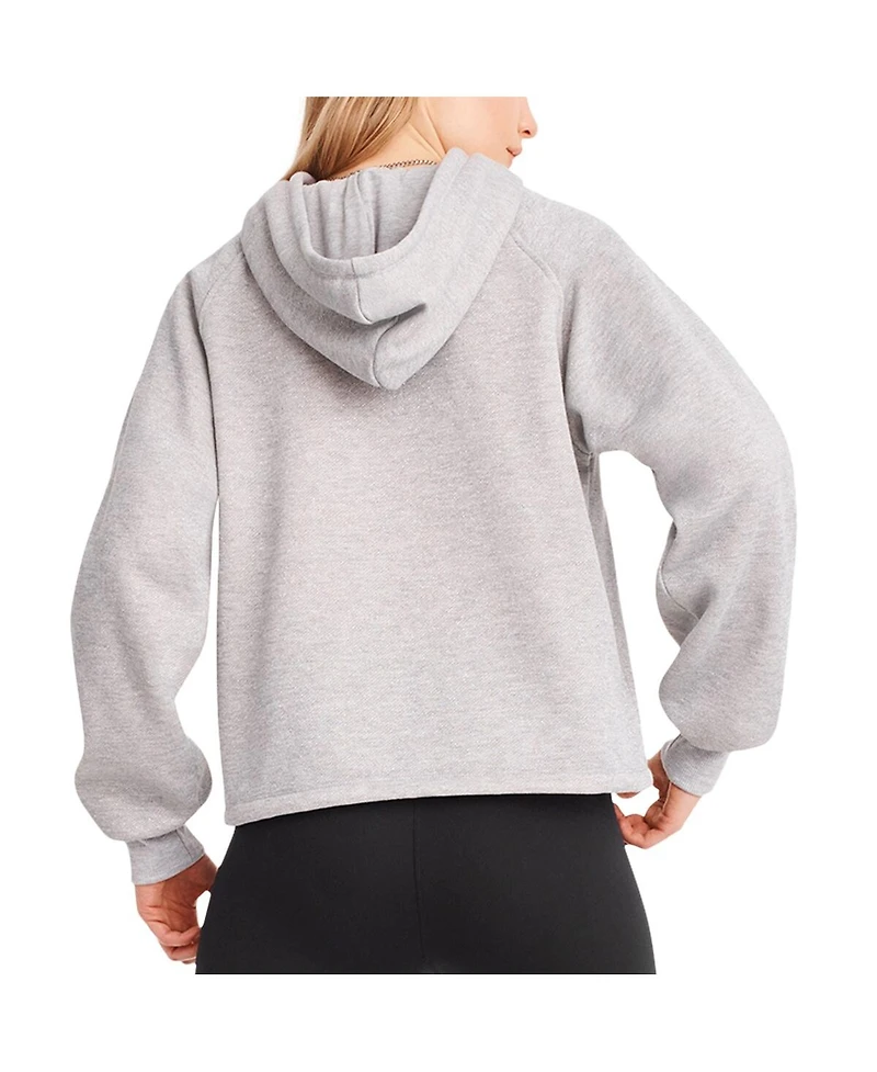 Women's Dkny Sport Heather Gray Chicago Bears Debbie Dolman Raglan Pullover Hoodie