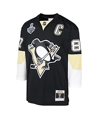 Big Boys Mitchell & Ness Sidney Crosby Black Pittsburgh Penguins 2008 Blue Line Player Jersey
