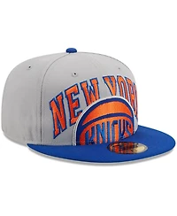 Men's New Era Gray, Blue York Knicks Tip-Off Two-Tone 59FIFTY Fitted Hat