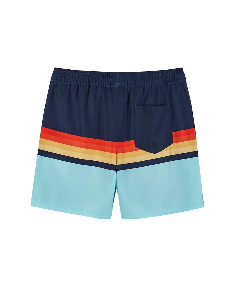 Andy & Evan Big Boys Toddler/Child Tropical Print Boardshort w/Built-In Comfort Stretch Short Liner