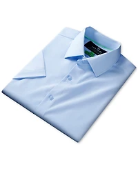 Men's Slim Fit Short Sleeve Performance Button Down Dress Shirt