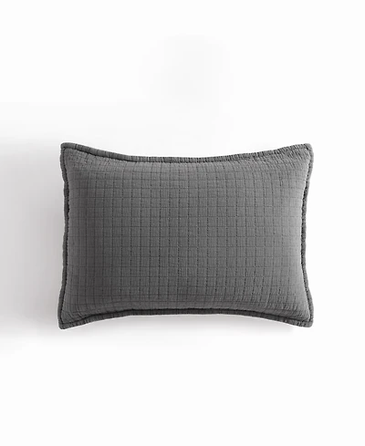 Closeout! Calvin Klein Essential Garment Washed Cotton Jacquard Sham