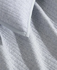 Closeout! Calvin Klein Modern Cotton Ribbed Matelasse Melange Tencel Jersey 3 Piece Duvet Cover Set