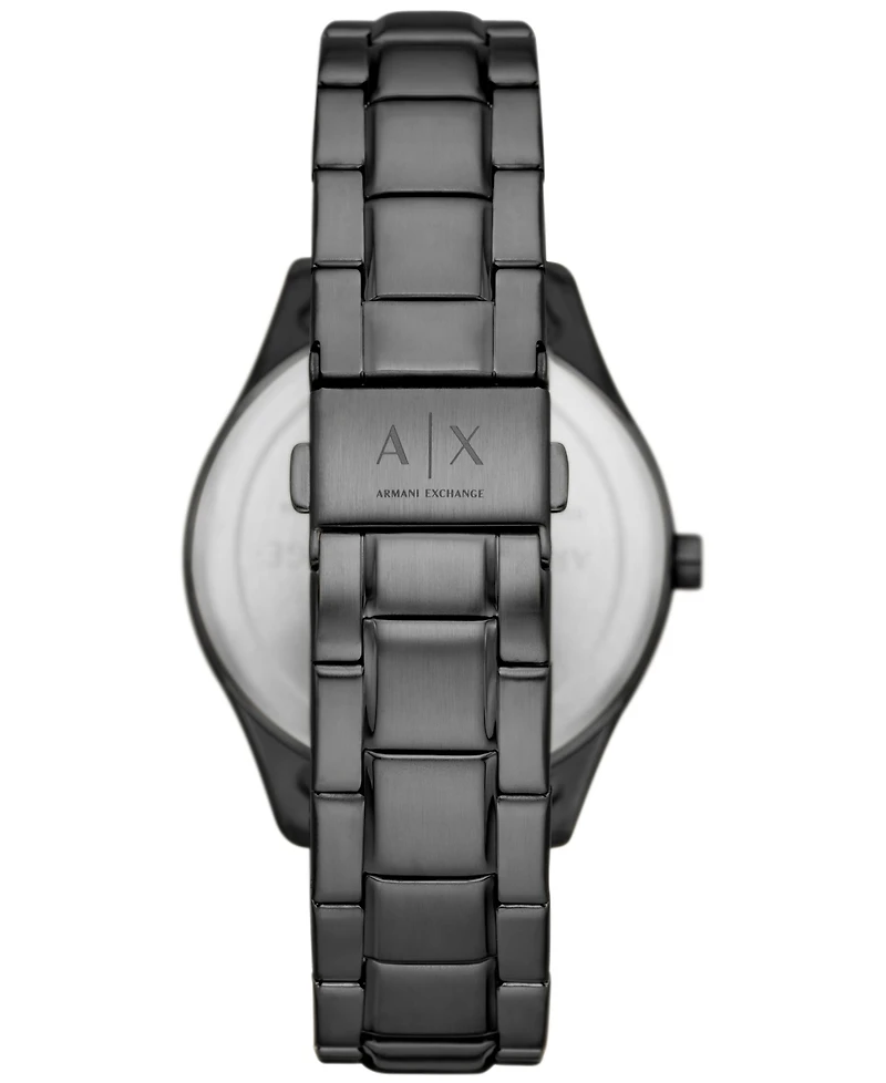 A|X Armani Exchange Men's Multifunction Black Stainless Steel Watch 42mm and Bracelet Set