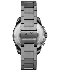 A|X Armani Exchange Men's Chronograph Gunmetal Stainless Steel Watch 44mm