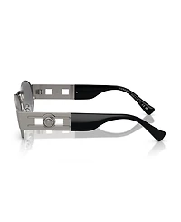 Versace Unisex Metal Oval Sunglasses, VE2264