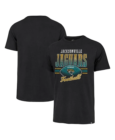 Men's '47 Brand Black Distressed Jacksonville Jaguars Last Call Franklin T-shirt