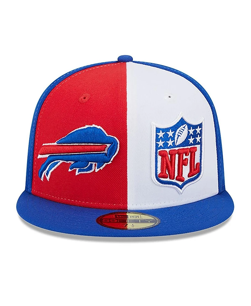 Men's New Era Red, Royal Buffalo Bills 2023 Sideline 59FIFTY Fitted Hat