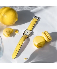 Hamilton Women's Swiss American Classic Small Second Yellow Leather Strap Watch 24x27mm