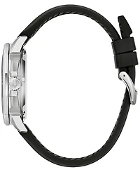 Bulova Men's Marine Star Black Silicone Strap Watch 43mm