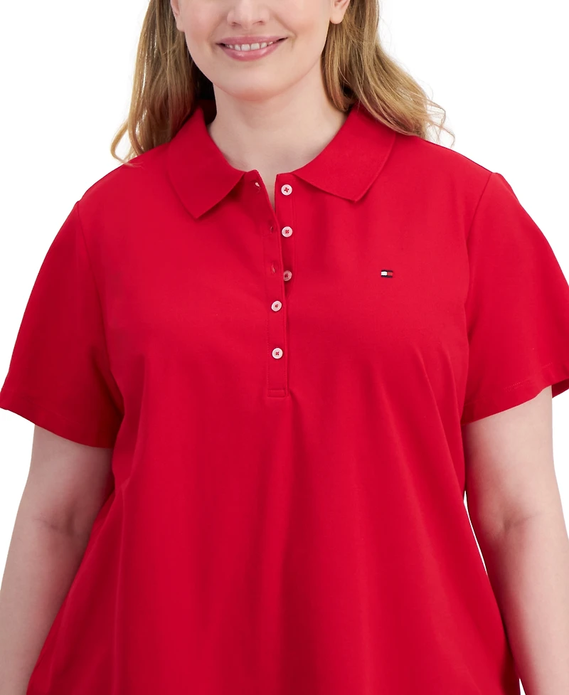 Tommy Hilfiger Plus Short-Sleeve Polo Shirt