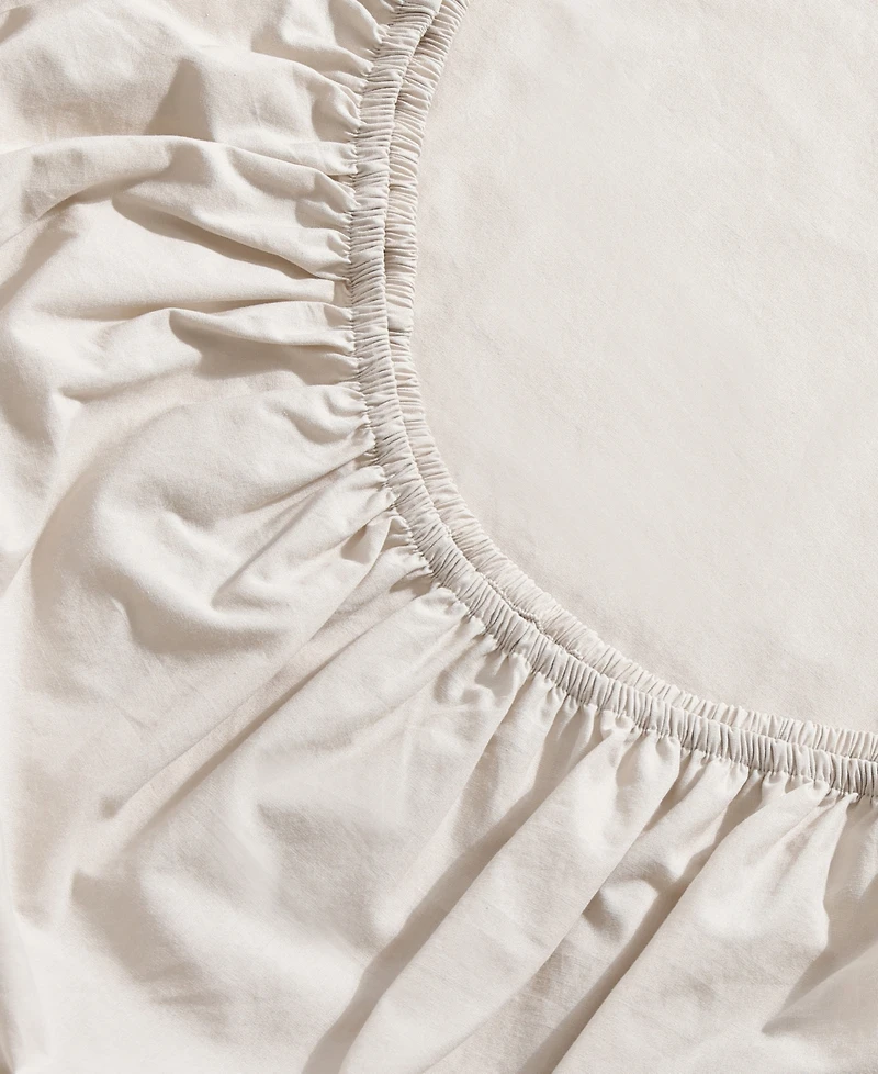 Calvin Klein Washed Cotton Percale 4-Pc. Sheet Set