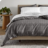 Bare Home Double Brushed Printed Duvet Cover Set