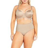 City Chic Plus Smooth & T-Shirt Bra - latte