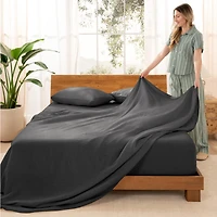 Bare Home Linen Sheet Set Split King