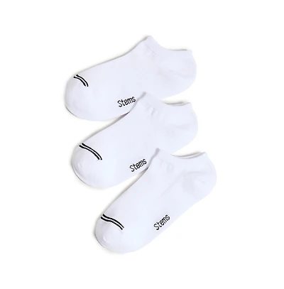 Stems Three Pack Training No Show Socks