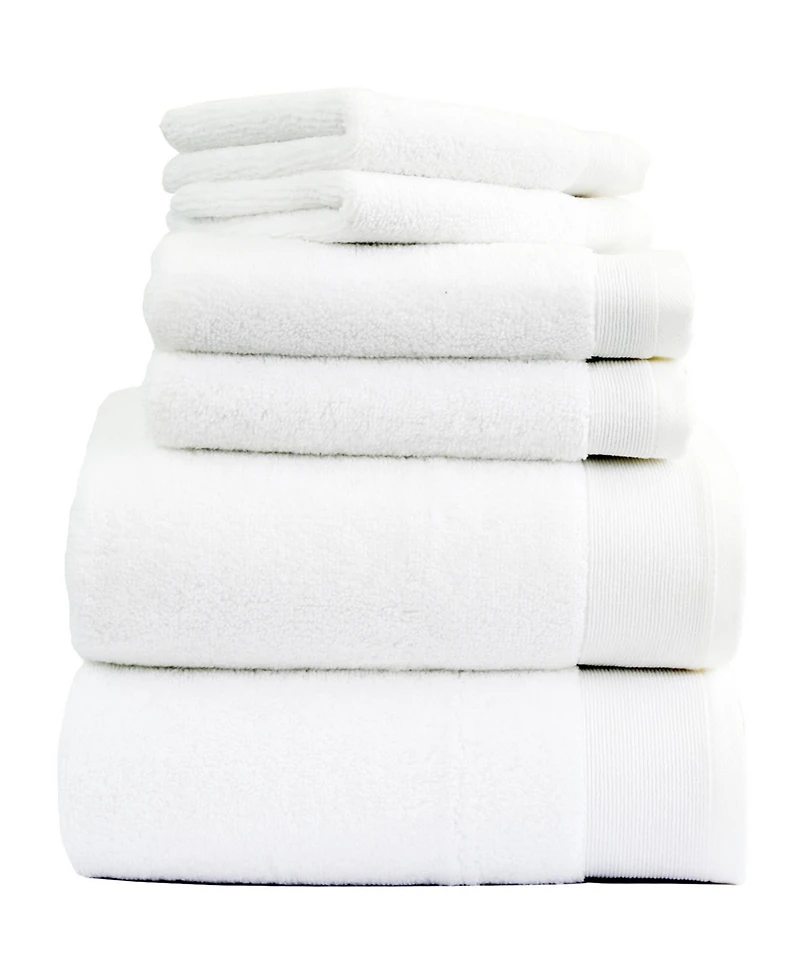 6-Piece Bath Towel Set, Soft 100% Cotton by California Design Den