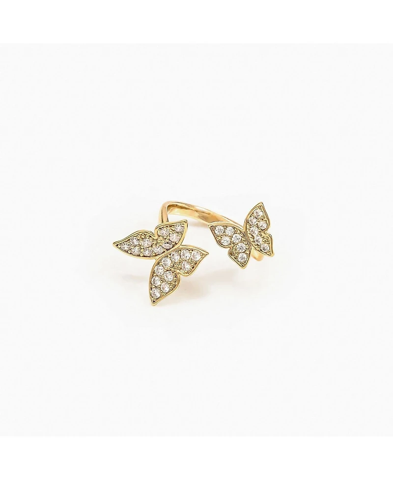 Butterfly Statement Adjustable Ring