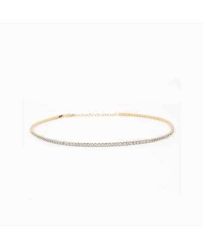 Sterling Silver 18k Gold Plated Cherie Tennis Necklace – Trending for Summer