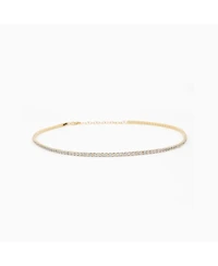 Sterling Silver 18k Gold Plated Cherie Tennis Necklace