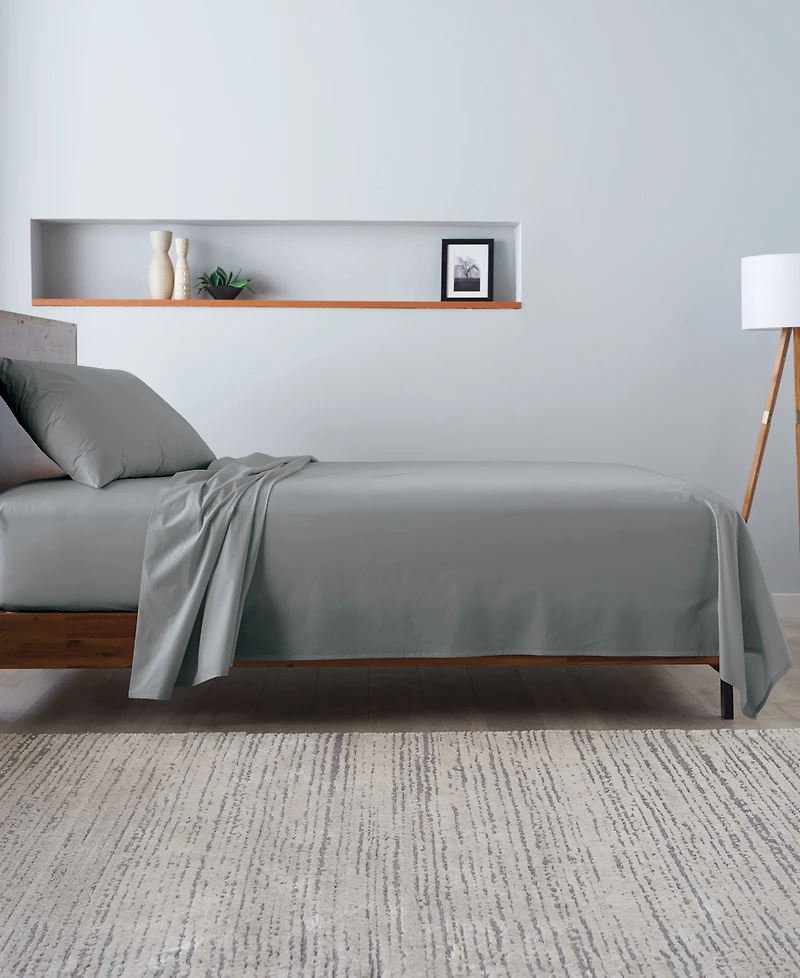 Ella Jayne Percale Cool and Crisp 300 Thread Count 100% Cotton -Pc. Sheet Set