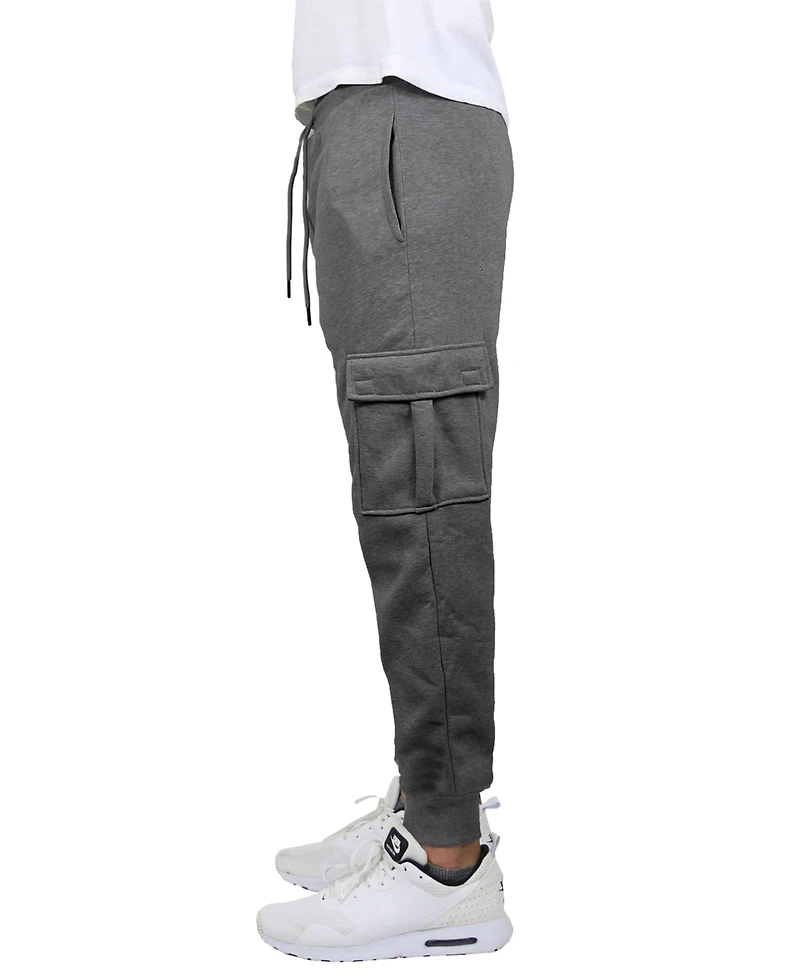 Blue Ice Men's Heavyweight Fleece-Lined Cargo Jogger Sweatpants