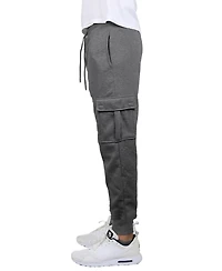 Blue Ice Men's Heavyweight Fleece-Lined Cargo Jogger Sweatpants