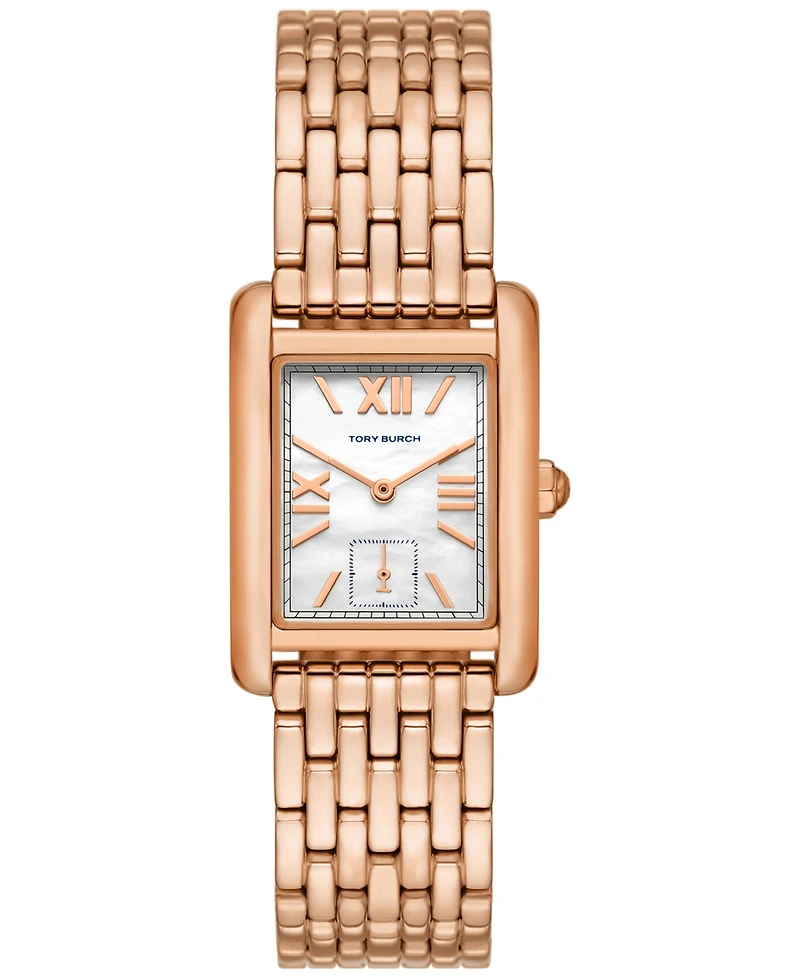 Tory Burch Women's The Eleanor Rose Gold-Tone Stainless Steel Bracelet Watch 25mm