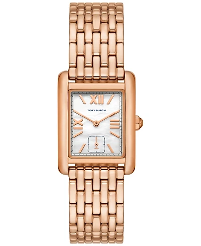 Tory Burch Women's The Eleanor Rose Gold-Tone Stainless Steel Bracelet Watch 25mm