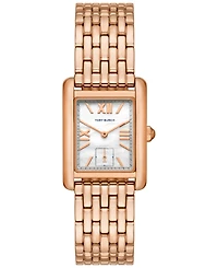 Tory Burch Women's The Eleanor Rose Gold-Tone Stainless Steel Bracelet Watch 25mm