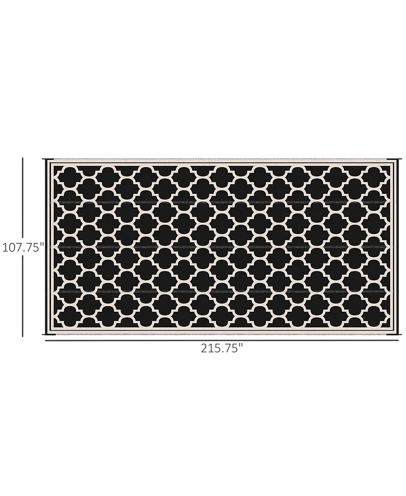 Outsunny Outdoor Rug, 9' x 18' Plastic Rug