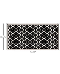 Outsunny Outdoor Rug, 9' x 18' Plastic Rug