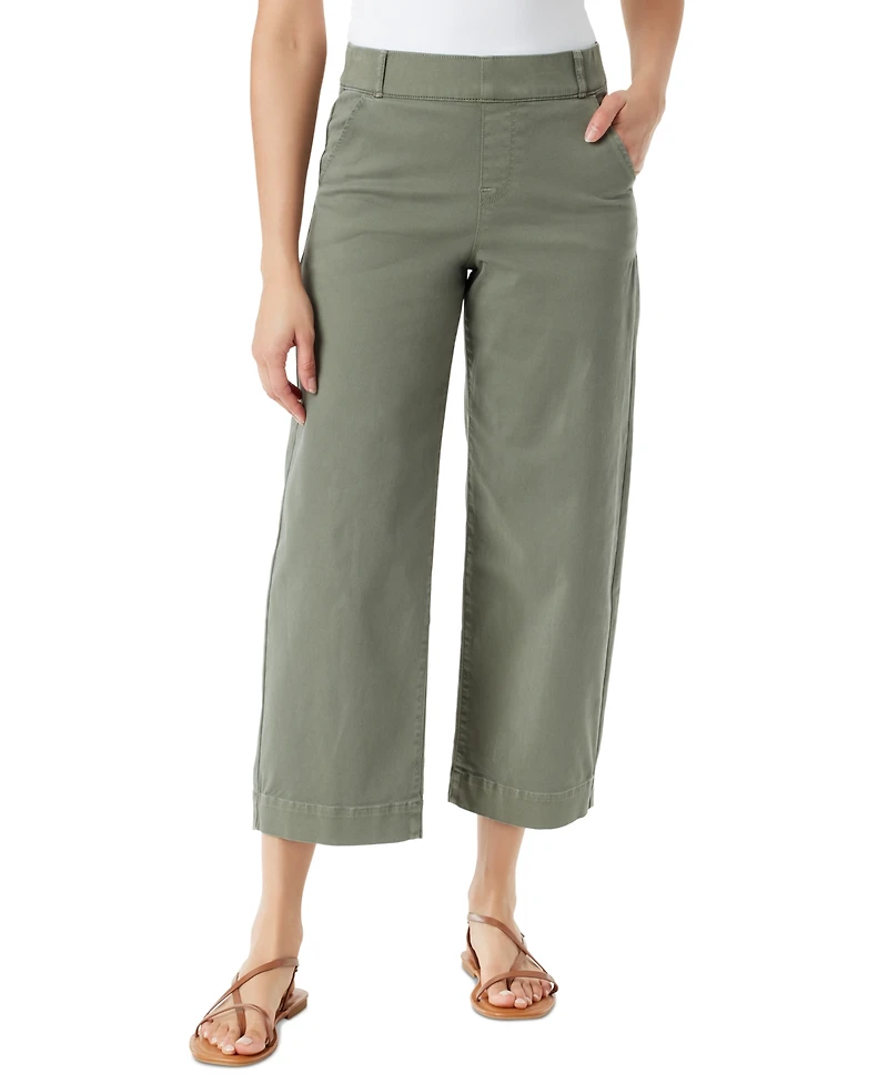 Gloria Vanderbilt Women's Shape-Effect Wide-Leg Cropped Pants