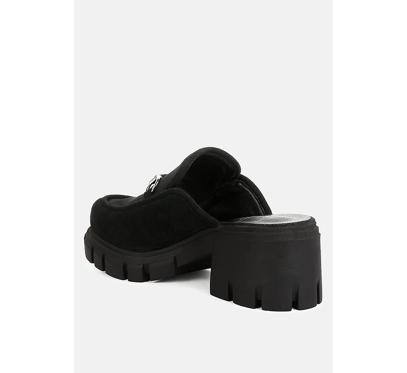 Women prosper velvet slip on mules