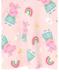 Peppa Pig Toddler Girls French Terry Skater Dress Pink
