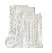 Stems Three Pack Cable Knit Crew Socks