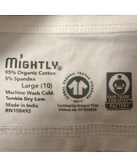 Mightly Girls Fair Trade Organic Cotton Bralettes 3-pack