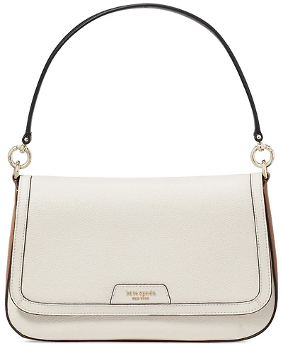 Kate Spade New York Hudson Small Pebbled Leather Flap Shoulder Bag