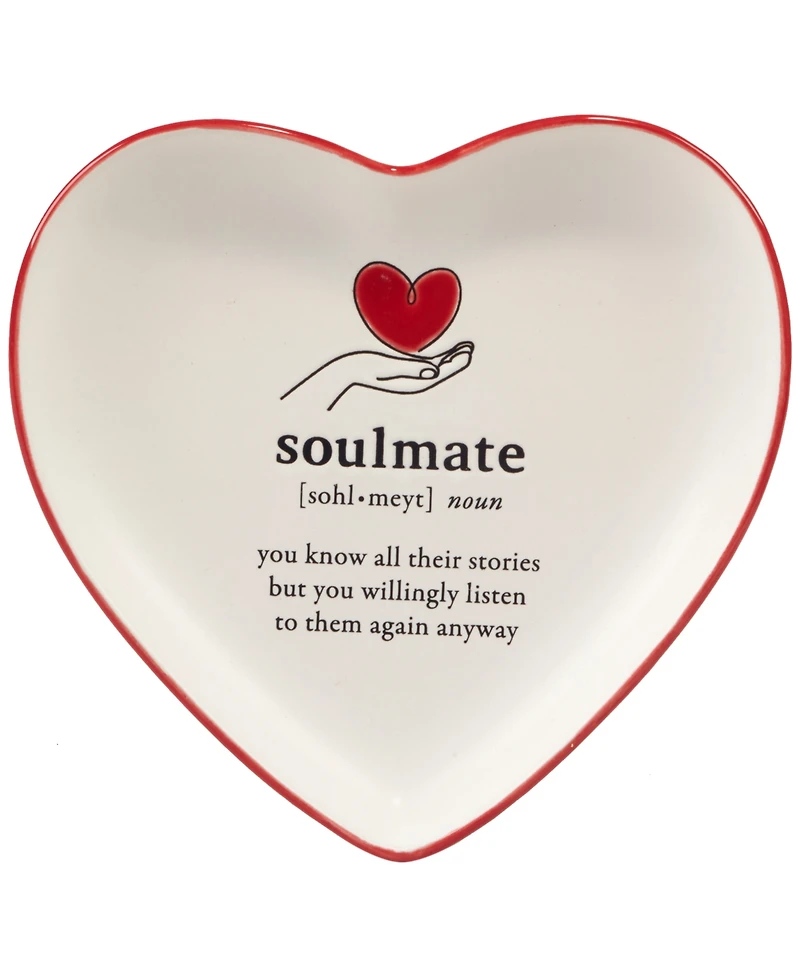 Certified International Valentine's Day Tidbit Plates, Set of 4