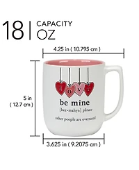 Certified International Valentine's Day Mugs, Set of 4