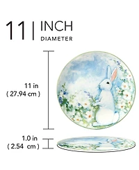 Certified International Easter Morning Dinner Plates Set of 4