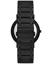 Skagen Men's Signatur Three Hand Black Stainless Steel Watch 40mm